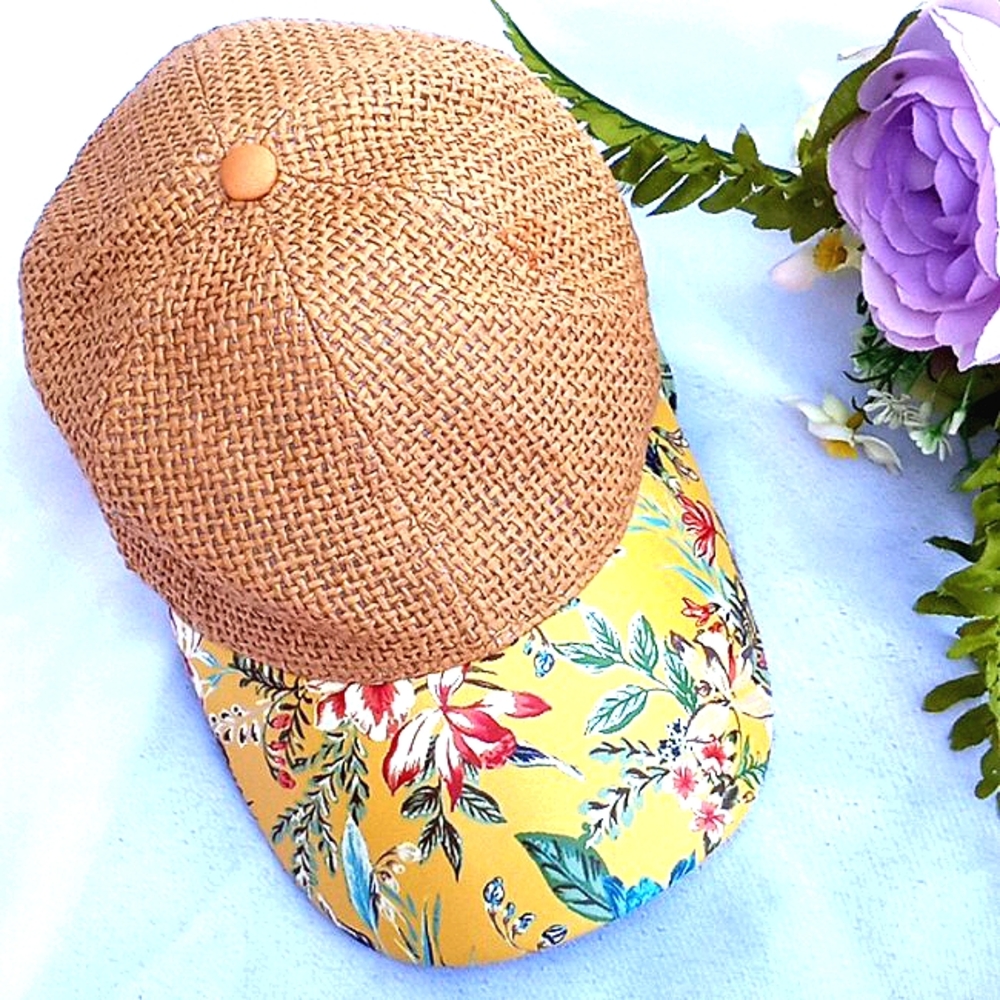 Tropical/ Woven Baseball Cap